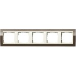 GIRA 0215761 Abdeckrahmen 5f Zwischenr. CW Gira Event Klar Braun 