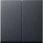 Gira 026628 Wippe 2-fach komplett mit Dichtungsset IP44 Standard 55 E2 Anthrazit 