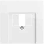Gira 027670 Abdeckung für TAE und USB in Reinweiß glänzend passend für System 70 Programmübergreifend (Zubehör) 