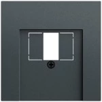 Gira 027673 Abdeckung für TAE und USB in Anthrazit lackiert passend für System 70 Programmübergreifend (Zubehör) 