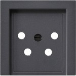 GIRA 027928 Abd. KPN-Anschlussdose 4-p System 55 Anthrazit 