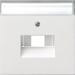 GIRA 0284112 Abd. BSF UAE/IAE + Netzwerk Flächenschalter Reinweiß 