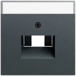 Gira 028473 Abdeckung mit Beschriftungsfeld für UAE/IAE (ISDN)- und Netzwerk-Anschlussdosen in anthrazit (Zubehör) 