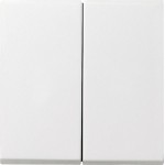 Gira 029527 Wippe 2-fach Reinweiß seidenmatt 