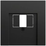 Gira 037674 Abdeckung für USB-Spannungsversorgung PD in Schwarz matt lackiert passend für System 70 Gira F100 (Zubehör) 
