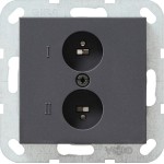 GIRA 040228 Stereolautsprecher-Steckd. System 55 Anthrazit 