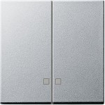 Gira 063126 Wippe 2-fach mit Kontrollfenster für Wipp-Kontrollschalter Farbe Alu 