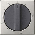 GIRA 0642600 Abd. Knebel Zeitsch. 120 min System 55 Edelstahl 