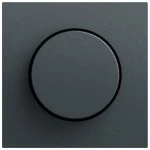 Gira 065073 Abdeckung mit Knopf für Dimmer und elektronisches Potentiometer in anthrazit lackiert (Zubehör) 