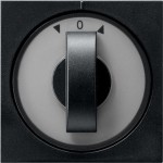 GIRA 0666005 Abd. Knebel Zeitsch. + Jalousie System 55 Schwarz m 