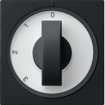 GIRA 0669005 Abd. Knebel 3-Stufen 0/1/2/3 System 55 Schwarz m 