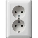 GIRA 078003 2f-SCHUKO-Steckd. Vollpl. Gira Standard 55 Reinweiß 