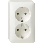 **Gira 078013 Schuko-Doppelsteckdose 16A 250V Reinweiß 