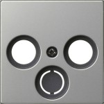 GIRA 0869600 Abd. Koaxial-Antennensteckd. System 55 Edelstahl 