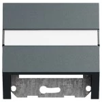 Gira 087073 Datenhaube mit Tragring und Beschriftungsfeld für Kommunikationstechnik in Anthrazit lackiert (Zubehör) 