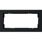 GIRA 100209 Abdeckrahmen 2f o.M. Gira E2 Schwarz m 