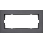 GIRA 1002235 Abdeckrahmen 2f o.M. flach Gira E2 Anthrazit 