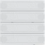 Gira 1044003 Tastsensor 4fach Komfort 4.95 mit integriertem Busankoppler Weiß 