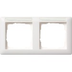 GIRA 109227 Abdeckrahmen 2f waager. BSF Gira Standard 55 Reinweiß m 