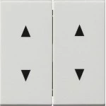 Gira 115027 Wippe 2-fach mit Pfeilsymbolen Reinweiß seidenmatt 