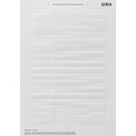 Gira 145300 Beschriftungsbögen 54,5 x 7 mm Zubehör 