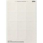 GIRA 145800 Beschriftungsbögen 62 x 62 mm Zubehör 