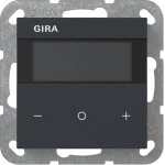 Gira 200428 Raumklimasensor Standard für KNX mit integriertem Busankoppler, segmentbasiertem Display Anthrazit 