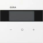 Gira 200470 Raumklimasensor Standard mit integriertem Busankoppler und segmentbasiertem Display Reinweiß 