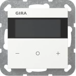 Gira 200527 Raumklimasensor Komfort für KNX mit integriertem Busankoppler, Temperatur- und Feuchtefühler 