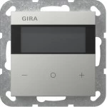 Gira 2005600 Raumklimasensor Komfort mit integriertem Busankoppler, segmentbasiertem Display und Temperatur- sowie 