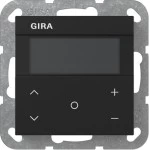 Gira 2006005 Raumklimasensor HLK Standard für KNX mit segmentbasiertem Display, integriertem Temperaturfühler 