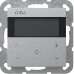 Gira 200626 Raumklimasensor HLK mit integriertem Busankoppler, segmentbasiertem Display Alu 