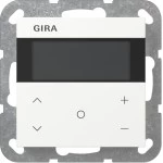 Gira 200627 Raumklimasensor HLK Standard KNX mit integriertem Busankoppler, segmentbasiertem Display 