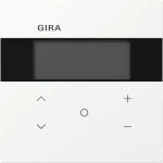 Gira 200672 Raumklimasensor HLK Standard für KNX mit integriertem Busankoppler, segmentbasiertem Display 