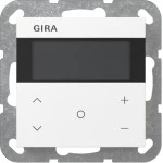 Gira 200703 Raumklimasensor mit Temperatur- und Feuchtefühler, integrierter Tasterschnittstelle 