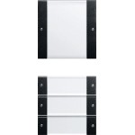 GIRA 2134005 Wippenset 4f (1+3) BSF System 55 Klar/Schwarz m 