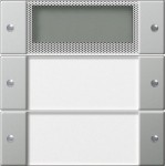 GIRA 2142600 Wippenset 2f Plus BSF System 55 Klar/Edelstahl 