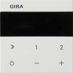 Gira 232203 Bedienaufsatz Unterputz-Radio IP in Reinweiß glänzend passend für System 55 (Ersatzteil) 