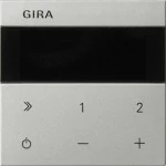 Gira 2322600 Bedienaufsatz Unterputz-Radio IP aus Edelstahl passend für System 55 Programmübergreifend (Ersatzteil) 