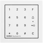 Gira 260572 Keyless In Codetastaturmodul System 70 Reinweiß matt lackiert 
