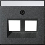 GIRA 264028 Abd. 30° + BSF f. Tragring MJ 2f System 55 Anthrazit 