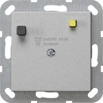 Gira 266426 FI-Schutzschalter mit 30 mA Fehlerstromauslösung, passend für System 55 Programmübergreifend, Farbe Alu 