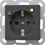 GIRA 267728 FI-Schutzsteckd. 30 mA SP System 55 Anthrazit 