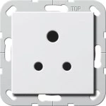 Gira 277203 Steckdose British Standard 5 A mit erhöhtem Berührungsschutz und Schraubklemmen zur Schraubbefestigung 