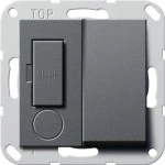 Gira 278528 Geschaltete Fused spur Anschlussdose 13 A 250 V~ mit Schraubklemmen zur Schraubbefestigung Anthrazit 