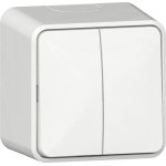 GIRA 310513 Wippschalter Serien + Montagepl. AP Reinweiß