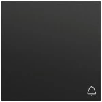 Gira 328674 Wippe mit Klingelsymbol in Schwarz matt lackiert passend für System 70 Programmübergreifend (Zubehör) 