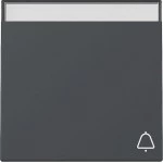 Gira 367328 Wippe mit Klingel-Symbol und Beschriftungsfeld in Anthrazit passend für System 55 Programmübergreifend 