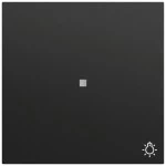 Gira 367474 Wippe mit Kontrollfenster und Lichtsymbol in Schwarz matt lackiert passend für System 70 