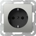 Gira 4180600 SCHUKO-Steckdose 16 A 250 V~ mit Edelstahl-Schraubklemmen und korrosionsbeständigem Stahltragring 